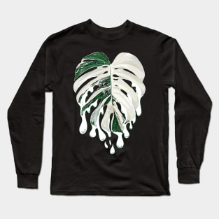 MONSTERA DELICIOSA BLEEDING VARIEGATA Long Sleeve T-Shirt